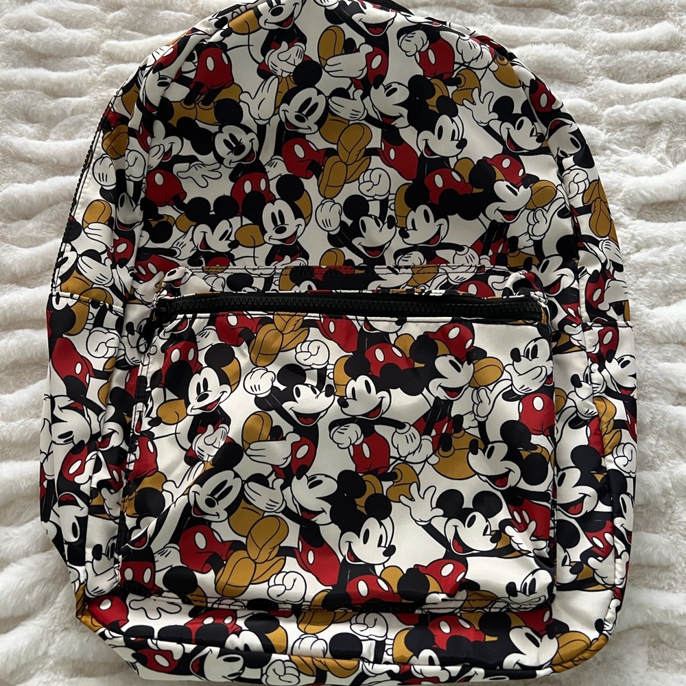 Disney Mickey Mouse Red and Gold Backpack